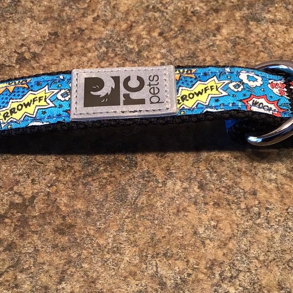 RC pets martingale dog collar, size medium. Royal blue Cartoon motif - Picture 2 of 4
